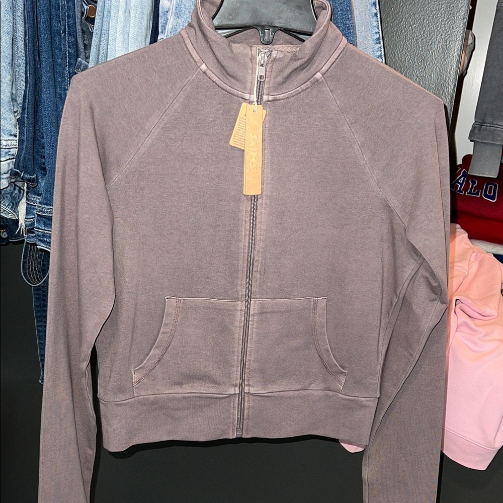 Skims Purple Zip-Up Jacket